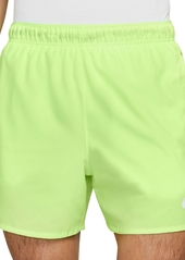 "Nike Challenger Men's Dri-fit Brief-Lined 5"" Running Shorts - Lime Blast"