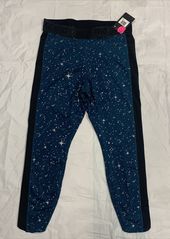 Nike Dri-Fit CQ0146-347 Womens Midnight Turquoise Polyester Leggings Size 1X R74