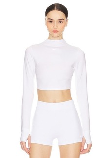 Nike Dri Fit One Luxe Long Sleeve Cropped Top