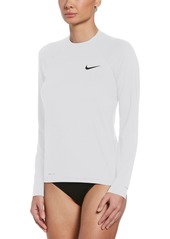 Nike Essential Long-Sleeve Rash Guard - White
