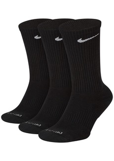 Nike Everyday Plus Cushioned Training Crew Socks 3 Pairs - Black