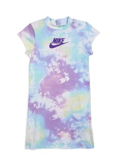 Nike Girls' Club Tie Dye Tee Shirt Dress - Little Kid