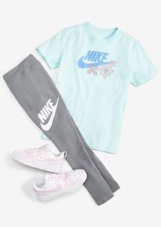 Nike Girls Cotton T Shirt Essentials Mid Rise Leggings Nike Big Girls Court Borough Low Recraft Casual Sneakers From Finish Line