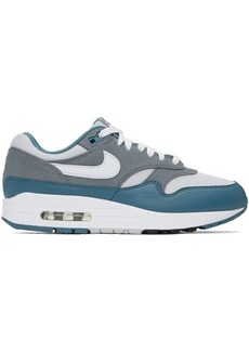 Nike Gray & Blue Air Max 1 Sneakers