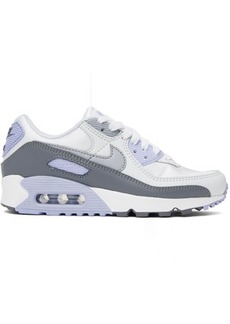 Nike Gray & Blue Air Max 90 Sneakers