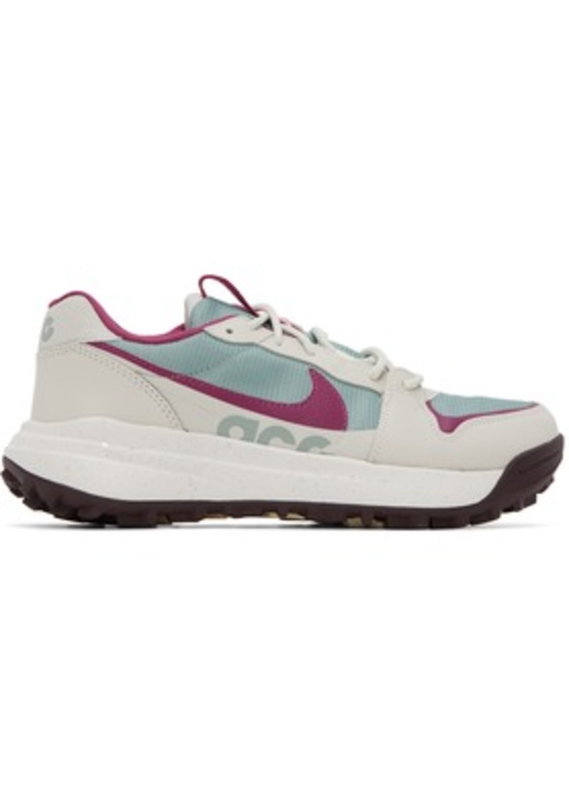 Nike Gray & Purple ACG Lowcate Sneakers