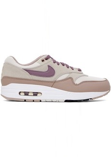 Nike Gray & White Air Max 1 Sneakers