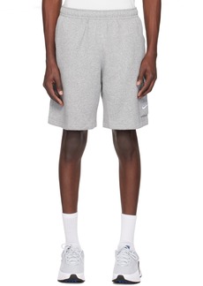 Nike Gray Embroidered Shorts