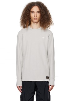 Nike Gray Heavyweight Long Sleeve T-Shirt