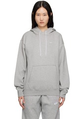 Nike Gray Solo Swoosh Hoodie