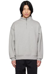 Nike Gray Solo Swoosh Sweatshirt