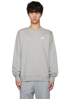 Nike Gray Sportswear Club Sweatshirt