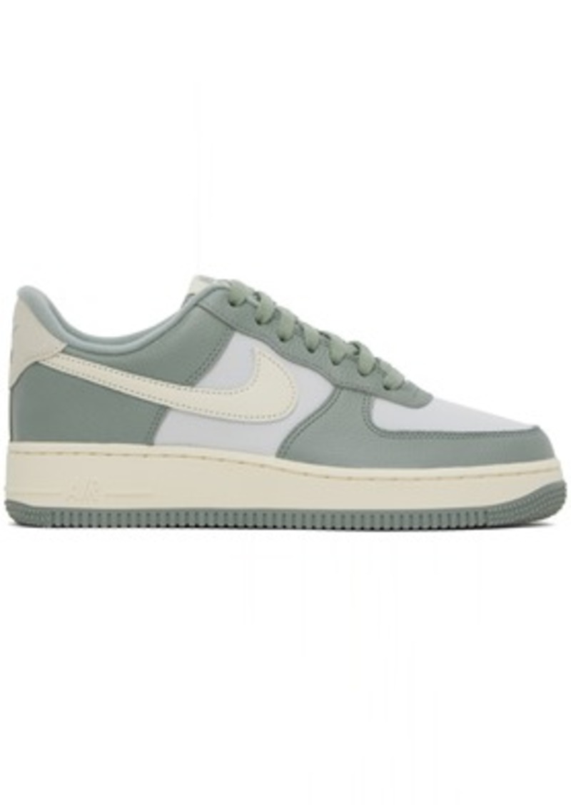 Nike Green & Off-White Air Force 1 '07 Sneakers