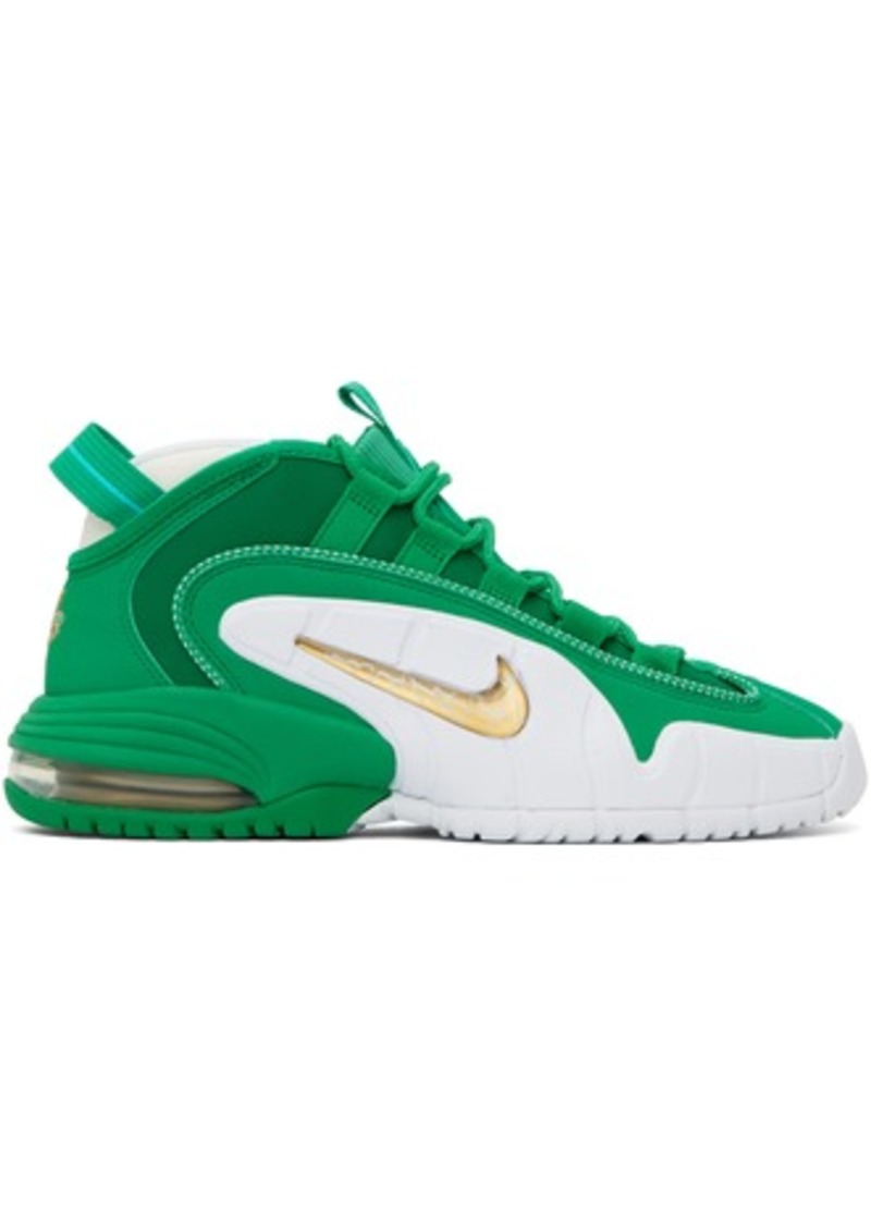 Nike Green & White Air Max Penny Sneakers