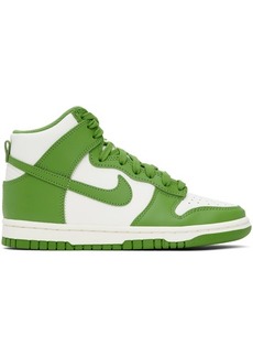 Nike Green & White Dunk High Sneakers