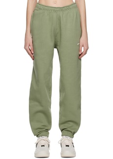 Nike Green Embroidered Lounge Pants