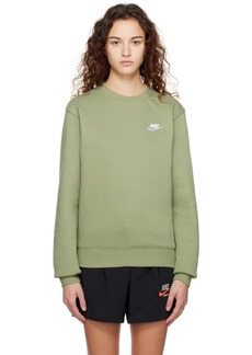 Nike Green Embroidered Sweatshirt