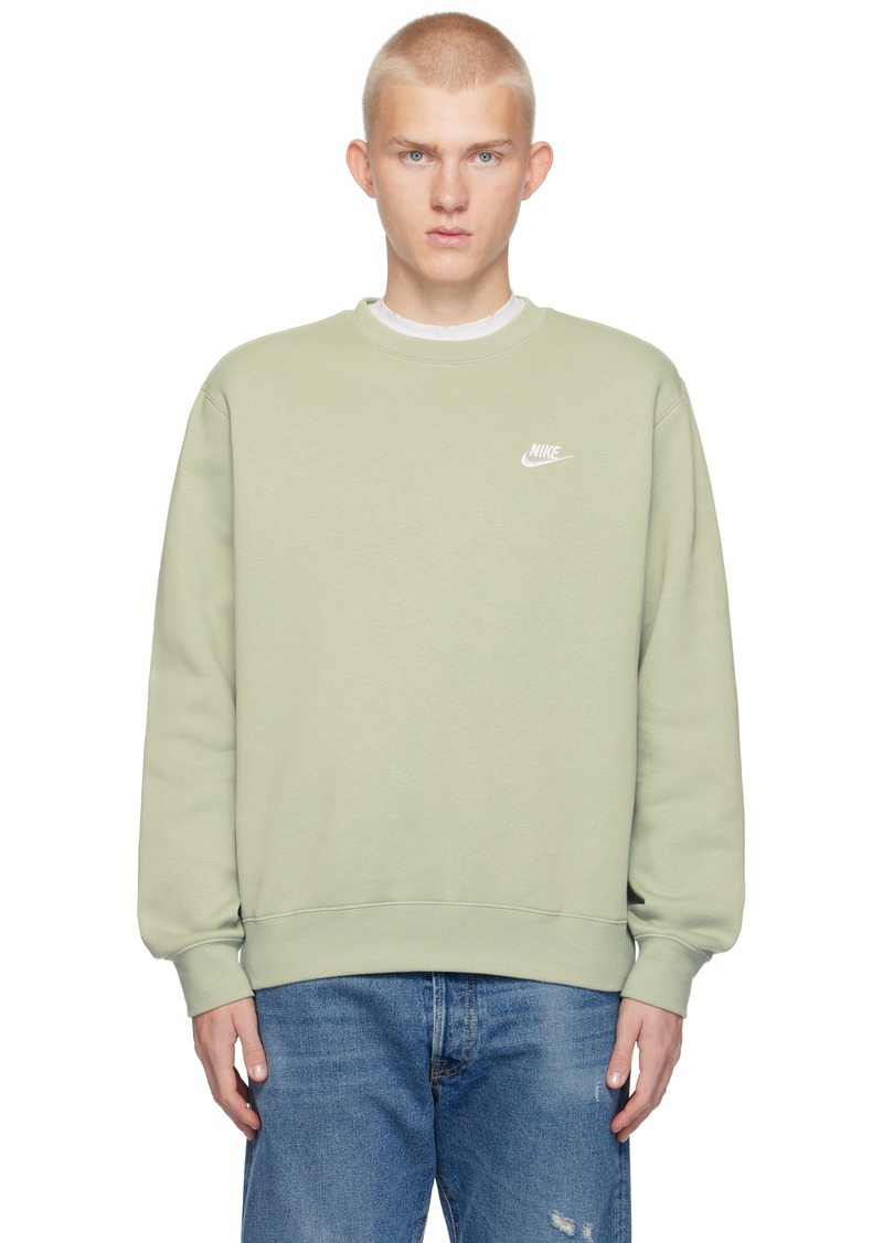 Nike Green Sportswear Club Fleece Sweatshirt