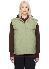 Nike Green Spread Collar Vest