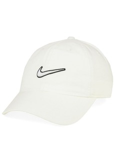 Nike Heritage Essential Swoosh Cap - White/White