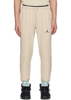 Nike Jordan Beige Paneled Sweatpants