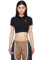 Nike Jordan Black Cropped Polo