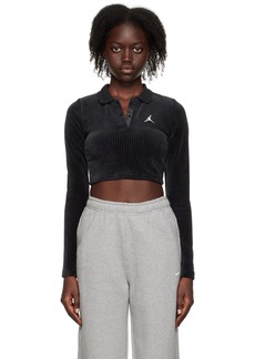 Nike Jordan Black Cropped Top