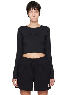 Nike Jordan Black Layered Sport Top