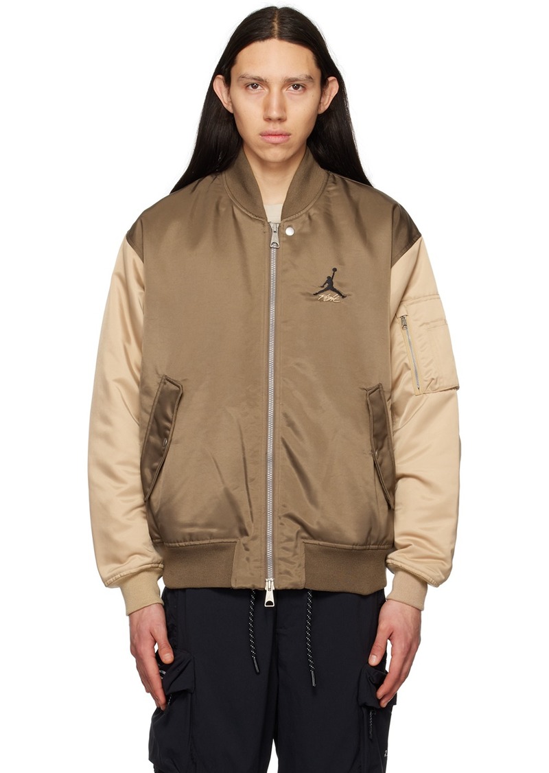 Nike Jordan Brown Renegade Bomber Jacket