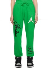 Nike Jordan Green Graphic Lounge Pants