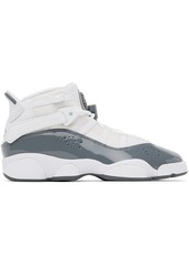 Nike Jordan Kids White & Gray Jordan 6 Rings Big Kids Sneakers