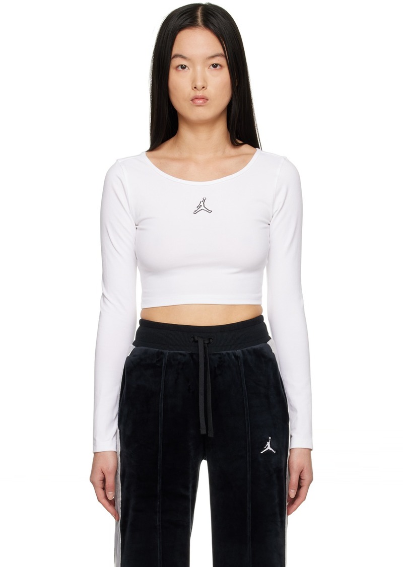 Nike Jordan White Flight Long Sleeve T-Shirt