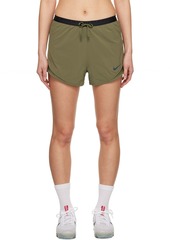 Nike Khaki Run Division Tempo Luxe Sport Shorts