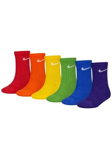 Nike Little Boys 6-Pk. Performance Crew Socks - Multi