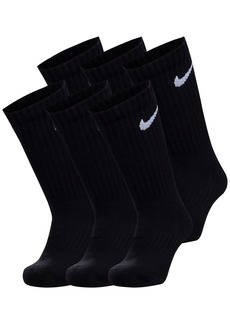 Nike Little Boys 6-Pk. Performance Crew Socks - Black