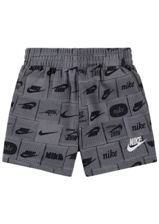 Nike Toddler Boys All-Over Print Shorts - Smoke Gray