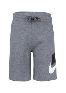 Nike Little Boys Drawstring Sportswear Club Futura Shorts - Gray