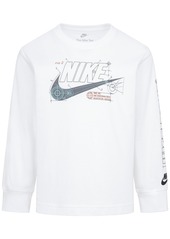 Nike Little Boys Future Utility Graphic Long-Sleeve T-Shirt - 001White