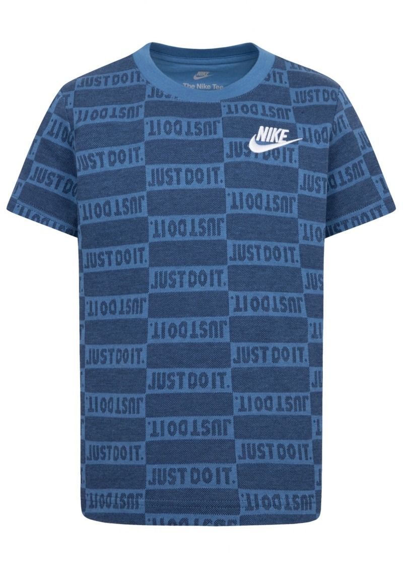 Nike Little Boys Just Do It Textured Club T-Shirt - U90midnigh