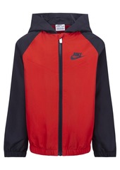 Nike Little Boys Split Futura Raglan Wind runner - University Red