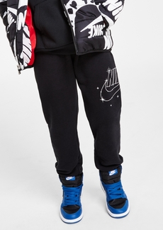 Nike Little Boys Sportswear Shine Fleece Pants - Black