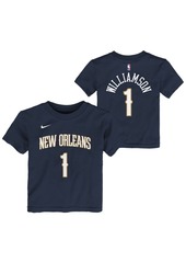 Nike Little Boys Zion Williamson New Orleans Pelicans Icon Replica Name and Number T-Shirt