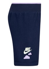 Nike Little Girls French Terry Shorts - Midnight Navy
