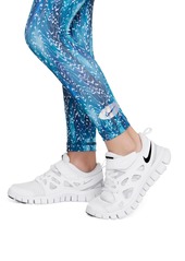Nike Little Girls Icon Clash All Over Print Leggings - Blue Jay