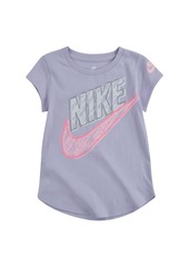 Nike Little Girls Logo Graphic T-shirt