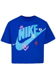 Nike Toddler Girls Love Icon Boxy Short Sleeves T-shirt - Game Royal