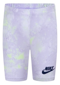 Nike Little Girls Printed Bike Shorts - Nike Barely Grape