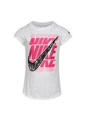 Nike Little Girls Short Sleeve Logo Graphic T-shirt