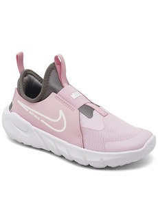 Nike Little Girls Flex Runner 2 Slip-On Running Sneakers from Finish Line - Pink Foam, White