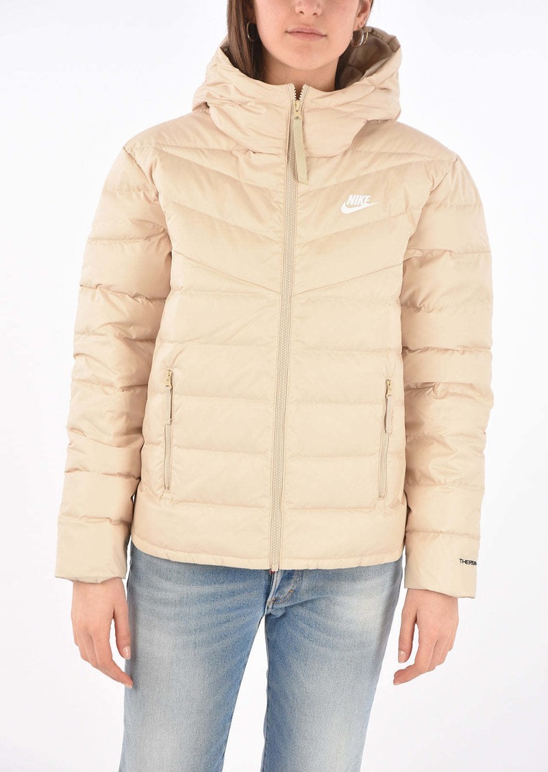 Nike Logo Printed Down Jacket